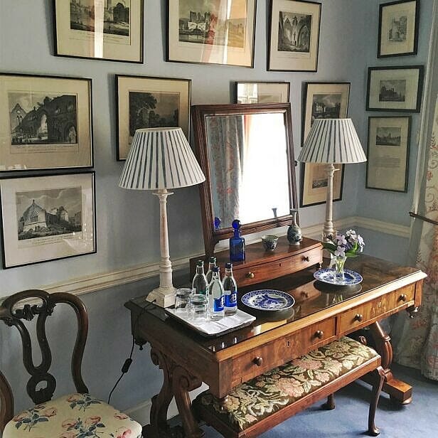 Pictures, blue and white porcelain and a unique collection of Irish 18th century mahogany furniture at Glin Castle